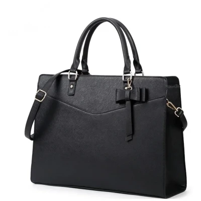Afbeelding van aktetas Laptoptas Dames handtas Schoudertas 16 inch Zakelijke Tas Zwart