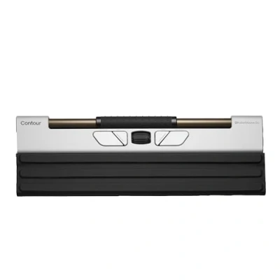 Afbeelding van Contour Design RollerMouse Go wireless Set met muis en muismat Bluetooth Zwart, Wit 5 Toetsen 600 dpi, 800 1000 1200 1600 2000 2400