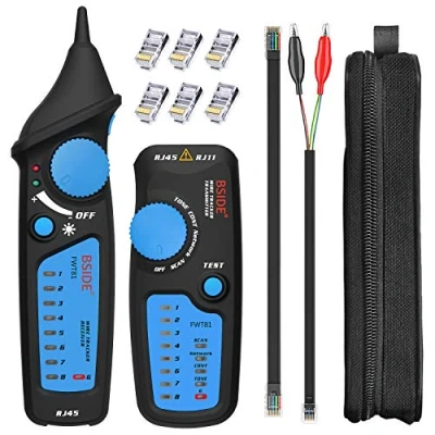 Afbeelding van BSIDE FWT81 Netwerk Kabel Tester RJ11 RJ45 Lijn Finder Draad Tracker Telefoon LAN Detector met Modulaire Connector