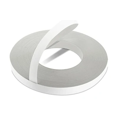 Afbeelding van WordPress® 22 mm Matwitte Melamine Voorgelijmd Fineer Kantenband Rol van 50 m Makkelijk Doe het Zelf op te Strijken Applicatie