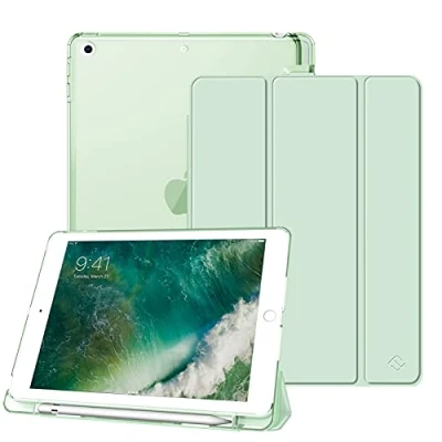 Afbeelding van Fintie Hoes met Pennenhouder voor iPad 9.7&quot; 2018/2017, Ultradunne Superlichte Beschermhoes transparante Zchterkant Case Cover Automatische Slaap/Waak 6e/5e Generatie, (Groen)