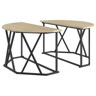 Afbeelding van vidaXL Sonoma eiken Spaanplaat Medium Salontafel Rechthoekig Modern