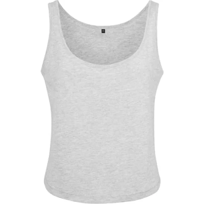 Afbeelding van Build your Brand Ladies ́ Oversized Tanktop BY051 Heather Grey