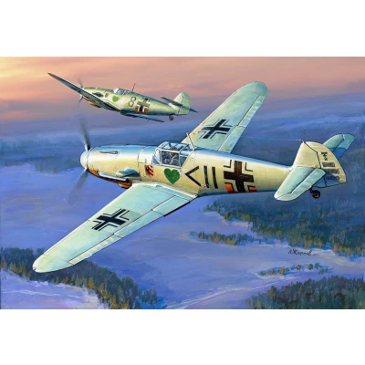 Afbeelding van Zvezda Messerschmitt B 109 F2 (Zve7302) modelbouwsets, hobbybouwspeelgoed voor kinderen, modelverf en accessoires