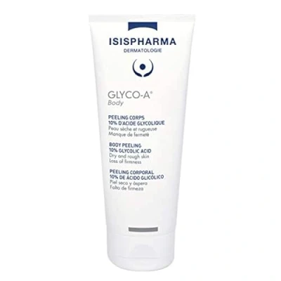 Afbeelding van ISISPHARMA GLYCO A BODY Peelingcrème om de huid te verzachten, hydrateren en verstevigen Glycolzuur, sheaboter plantaardige squalaan Droge ruwe Gemaakt in Frankrijk