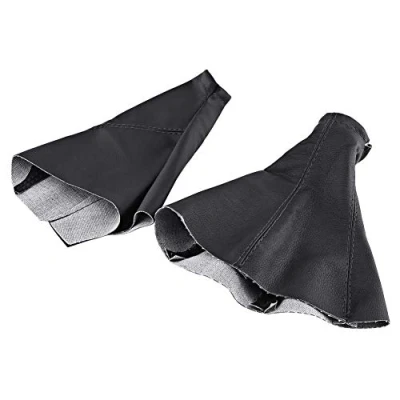 Afbeelding van Akozon schakelhendelafdekking PU leder stofbescherming stick gaiter boot voor 2001 2006 Corsa B 1993 2000
