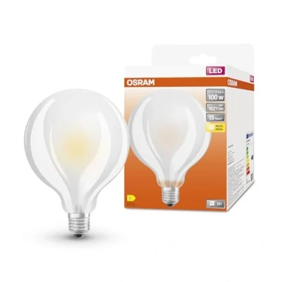Afbeelding van OSRAM 4058075809949 LED lamp Energielabel D (A G) E27 Globe 11 W = 100 Warmwit (Ø x l) 95 mm 135 Filament / Retro 1 stuk(s)