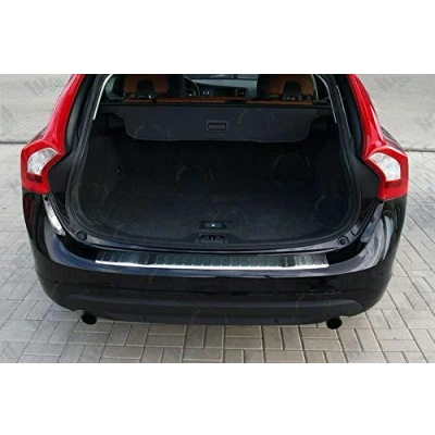 Afbeelding van Chrome Achterbumper Protector Scratch Guard Past op V60 [2010+]