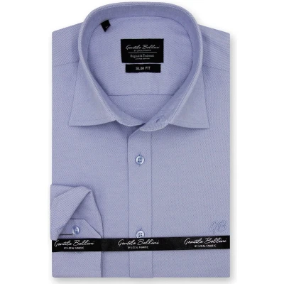 Afbeelding van Mannen Blouse Slim Fit Zakelijk Effen Heren Overhemden