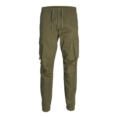 Afbeelding van Jack &amp; Jones Jpstkane Jjnoah Cuffed Cargobroek, Heren, Maat: XS, Olive night