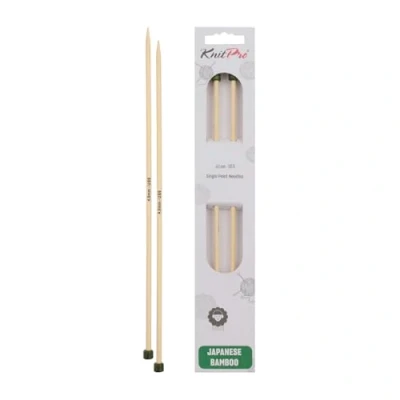 Afbeelding van KnitPro K22357 breinaalden, bamboe, bruin, 33 cm x 4 mm, 2 count