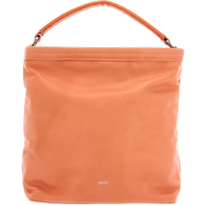 Afbeelding van BREE Leren Schoudertas Juna 2 Hobo Apricot Oud roze