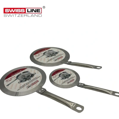 Afbeelding van Swiss Line Switzerland Inductie Adapter / Adapterplaat RVS 24 cm