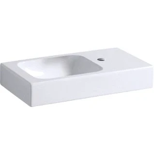 Afbeelding van Geberit icon fontein met kraangat rechts zonder overloop 53x31x13 5cm afleg wit 124053000