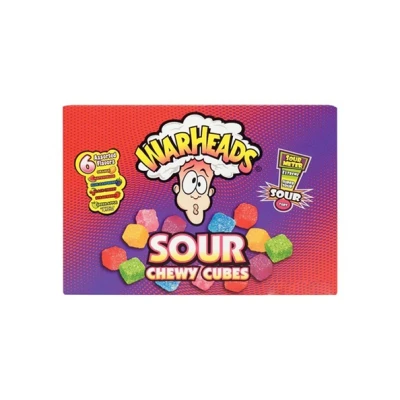 Afbeelding van Warheads Chewy Cubes Theatre Box 113 Gr