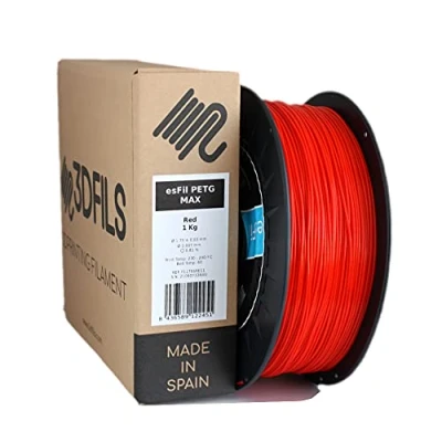 Afbeelding van 3DFILS PETG filament rood voor 3D print (1,75 mm / 1 kg, rood)