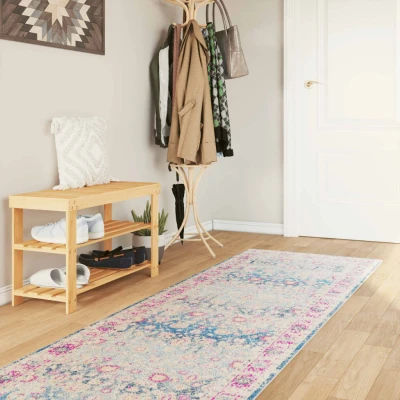 Afbeelding van vidaXL Vloerkleed wasbaar anti slip 80x300 cm meerkleurig