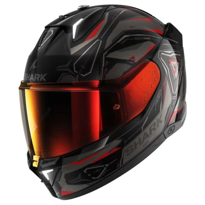 Afbeelding van Shark motorhelm skwal i3 link blank anthracite red Maat L