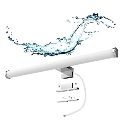 Afbeelding van Azhien LED Spiegelleuchte Badezimmer,10W 1200LM 40cm Neutralweiß 4000K,3 in 1 Montage IP44 230V Wandleuchte Spiegellampe,Kein Flimmern Badlampe Wandbeleuchtung: 400mm