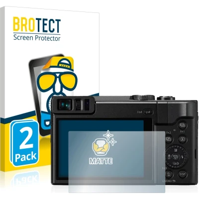 Afbeelding van BROTECT Screenprotector voor Panasonic Lumix DC TZ91 Folie Beschermfolie matte (2 Stuks)