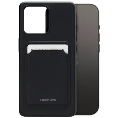 Afbeelding van Mobilize Cardcase TPU Back Cover Zwart Apple iPhone 15 Pro Max