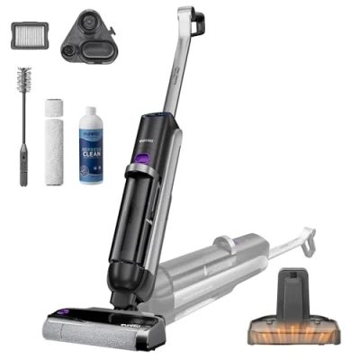 Afbeelding van Eureka RapidWash NEW630 Nat droogstofzuiger Draadloze Stofzuiger, 170 Stofzuiger dweil in één, Warme Lucht Drogen van 60℃, Anti Verwarren, 38 Minuten Autonomie, voor Harde Vloeren, huisdieren Haar