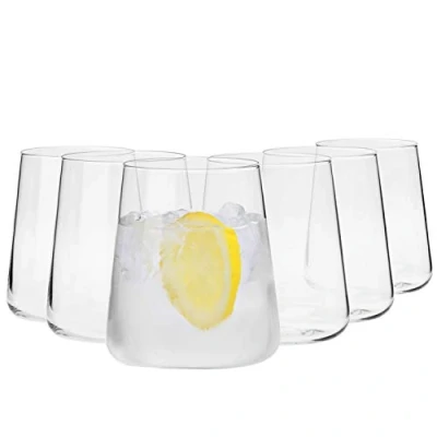 Afbeelding van KROSNO Water Sap Drinkglazen Set van 6 380 ML Avant Garde Collectie Kristalglas Perfect voor Thuis, Restaurants en Feesten Vaatwasser Veilig