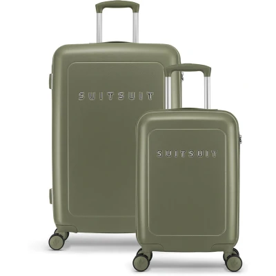 Afbeelding van SUITSUIT Natura Kofferset 2 delig Handbagage 55cm Ruimbagage koffer 76cm TSA Slot Olijf