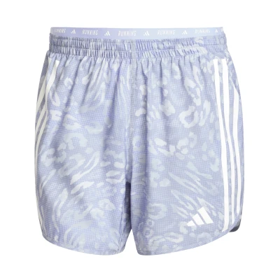 Afbeelding van adidas Performance Own the Run 3 Stripes Short Heren Grijs L 5&quot;