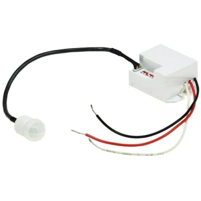 Afbeelding van ChiliTec Mini inbouw bewegingsmelder 12 V = DC 5 A 1 60 W LED geschikt 56 x 34 25 mm Micro sensor wit