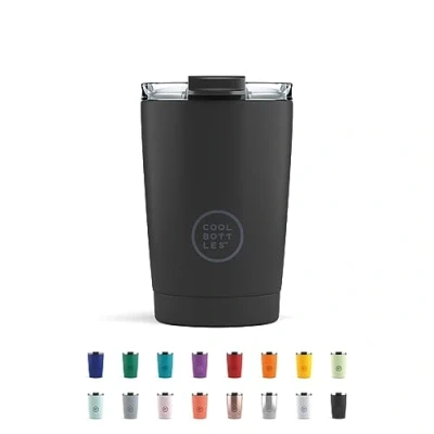 Afbeelding van Cool Bottles Thermosbeker 330 ml 5 uur warm, 10 koud BPA Vrij Mono Black