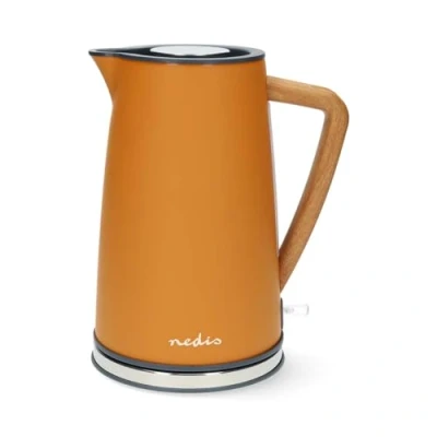 Afbeelding van Waterkoker 1.7 l Soft Touch Oranje 360 graden draaibaar Nedis
