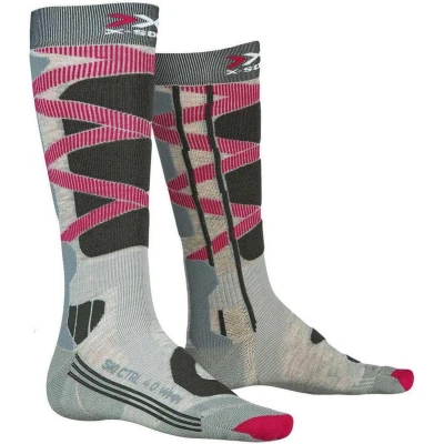 Afbeelding van Skisok X Socks Women Ski Control 4.0 W Grey Charcoal Schoenmaat 39 40