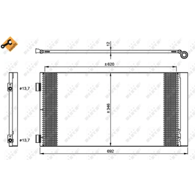 Afbeelding van Condensor, airconditioning NRF 35961