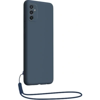 Afbeelding van Bigben Connected, Case Geschikt voor Samsung Galaxy M52 5G in siliconen met bijpassende polsband, Marineblauw