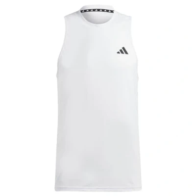 Afbeelding van adidas Heren Train Essentials Feelready Training Sleeveless Tee, White/Black, 4XL