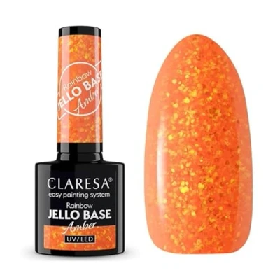 Afbeelding van Claresa Rainbow Jello Base Coat Amber 5ml