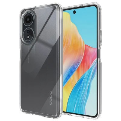 Afbeelding van Oppo A58 Hoesje Kunststof Accezz Softcase/Backcover Transparant Telefoonhoesje Shockproof/Valbescherming
