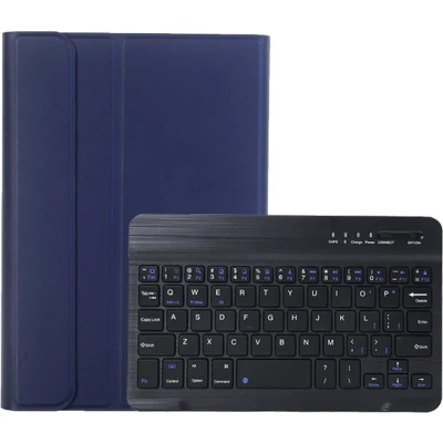 Afbeelding van Case2go Bluetooth Toetsenbordcase voor Samsung Galaxy Tab A9 (2023) QWERTY Keyboard case Donker Blauw