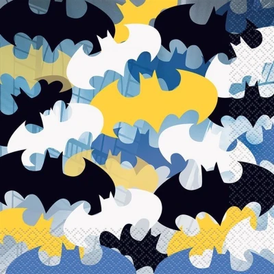 Afbeelding van Haza Original Servetten Batman 33 X Cm Papier Blauw 16 Stuks