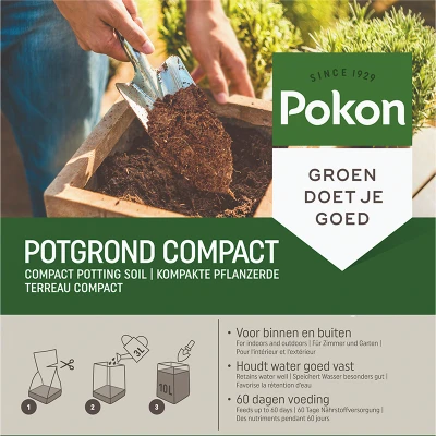 Afbeelding van 3x Pokon Kokos Potgrond Compact 10 liter