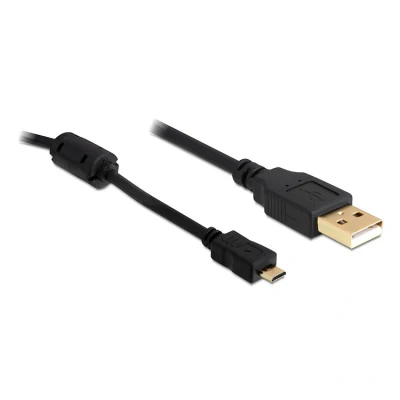 Afbeelding van Delock 82299 USB 2.0 kabel Type A mannetje naar Micro B 1 m zwart