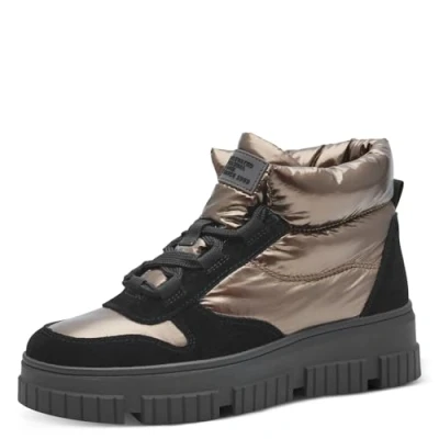 Afbeelding van s.Oliver Dames WL Lace Boot 5 26250 41 Sneeuwlaarzen, Bronce, EU, Brons, EU