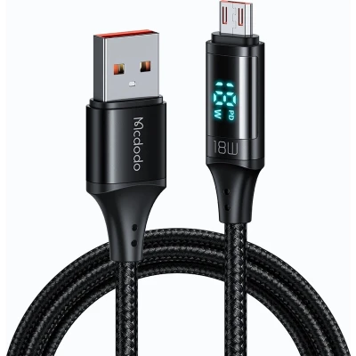 Afbeelding van Kabel Mcdodo CA 1070 USB naar Micro USB, 3A, 1,2m (zwart)