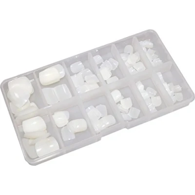 Afbeelding van World of Nails Design Toe teennagels naturel in doos 120 stuks