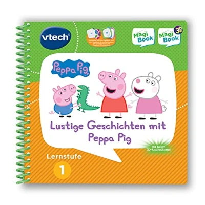 Afbeelding van Vtech 80 480404 MagiBook leerniveau 1 grappige verhalen met Peppa Pig leerboek, meerkleurig