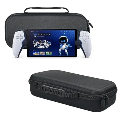 Afbeelding van GMUJIAO Compatibel met Sony PlayStation Portal voor draagtas, draagbare harde schaal beschermhoes [volledige bescherming] zwart
