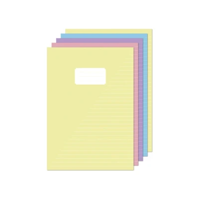 Afbeelding van Schrift Kangaro A4 lijn pastel assorti kleuren pak a 5 stuks