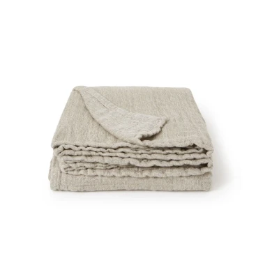 Afbeelding van &amp;Tradition Plaid in linnenblend 140 x 210 cm Beige