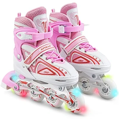Afbeelding van Apollo Inline skates Super Blades (M (35 38), Wit/Roze)